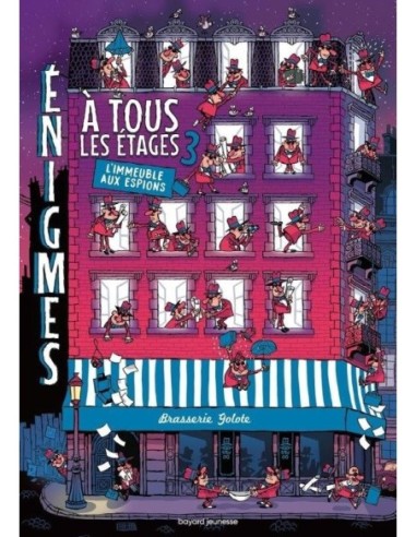 Livre Enigmes à tous les étages Tome 3 - l'immeuble aux espions !