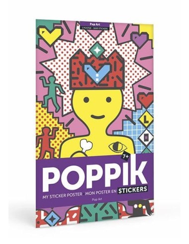 Poppik Mon poster Pop Art en 1600 Stickers Gommettes - Poppik