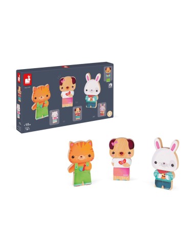 Janod Funny Magnets Les Animaux de Compagnie - Janod