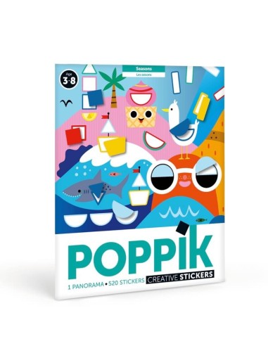 Poppik Stickers sur les Saisons en 520 Gommettes - Poppik