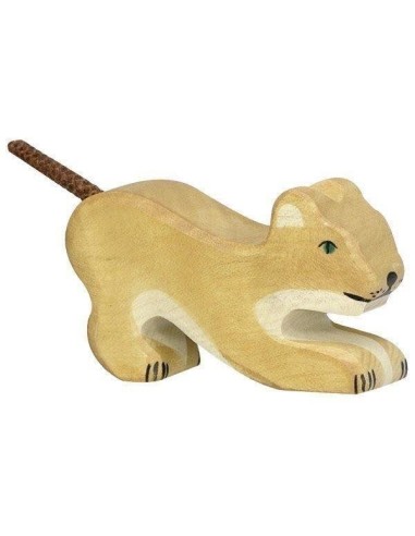 Holztiger le petit lionceau jouant en Bois - Holztiger