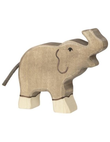 Holztiger petit elephant trompe haute en Bois - Holztiger