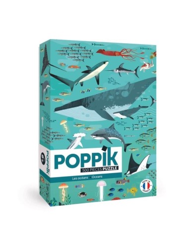 Poppik Puzzle les animaux des Océans - Poppik