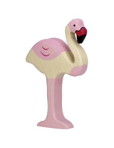 Holztiger figurine en bois le Flamant rose - Holztiger