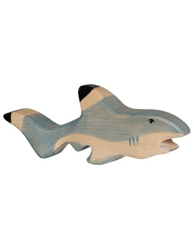 Holztiger Figurine en Bois le Requin - Holztiger