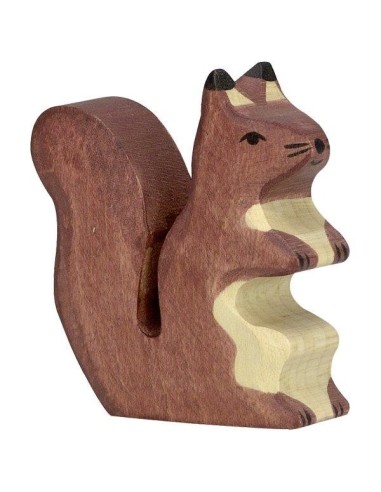 Figurine en Bois l'écureuil debout - Holztiger