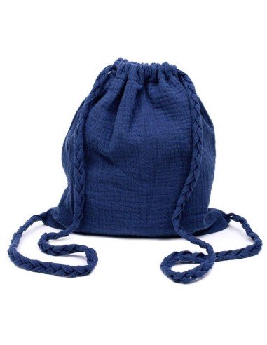 Sac à dos Coton - Bleu Indigo - Nid d'abeille - BB&CO