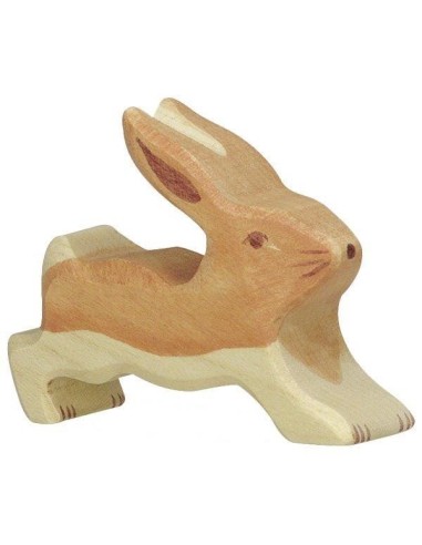 Figurine en Bois Holztiger le Petit lapin marchant - Holztiger