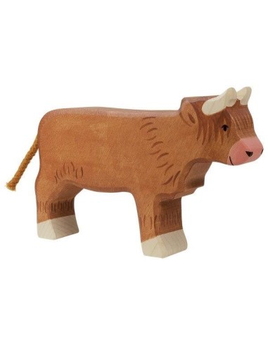 Figurine en Bois Holztiger la vache Higland - Holztiger