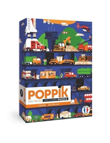 Poppik Puzzle les Véhicules 280 pièces - Poppik