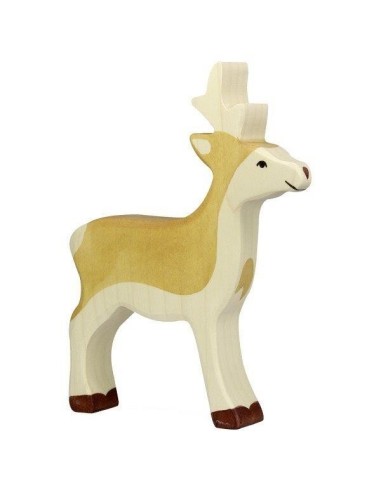 Holztiger Figurine en Bois le Jeune Cerf - Holztiger