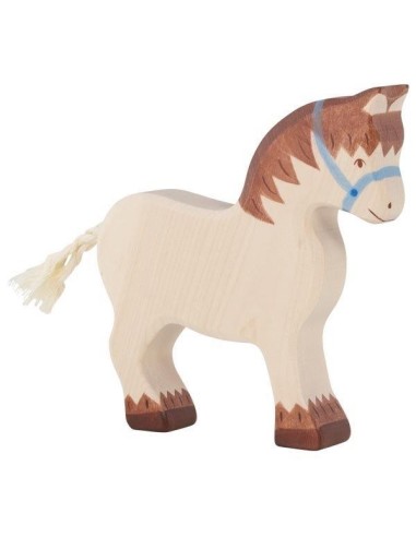 Figurine en Bois Holztiger le Cheval de Trait - Holztiger