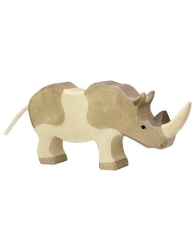 Figurine en Bois Holztiger le Rhinoceros - Holztiger