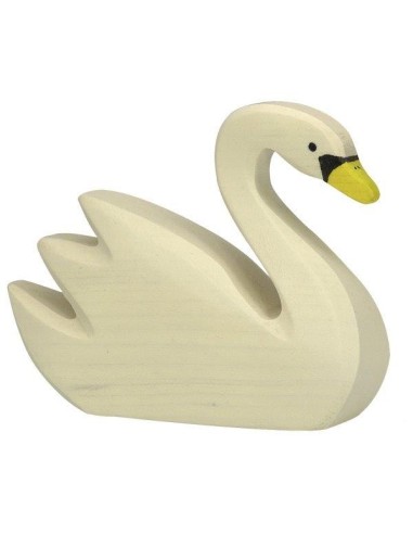 Figurine en Bois Holztiger le Cygne Blanc - Holztiger