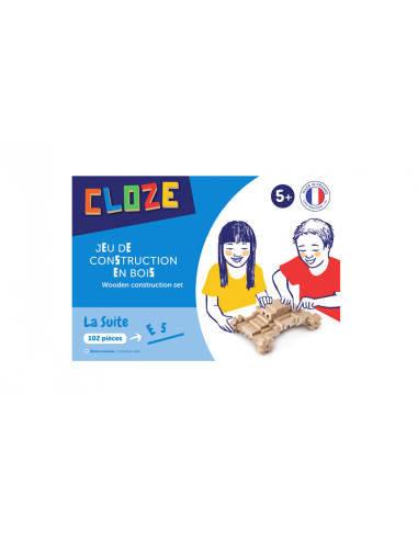 Cloze Jeu de Construction en Bois La Suite 102 piéces - Cloze