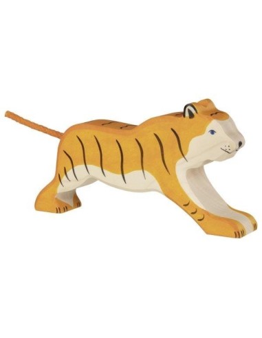 Figurine en Bois Holztiger Le Tigre marchant - Holztiger