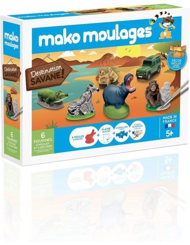 Mako moulage Destination Savane 6 Moules - Mako Moulage