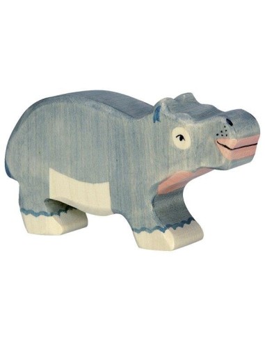 Figurine en Bois Holztiger Bebe Hippopotame - Holztiger