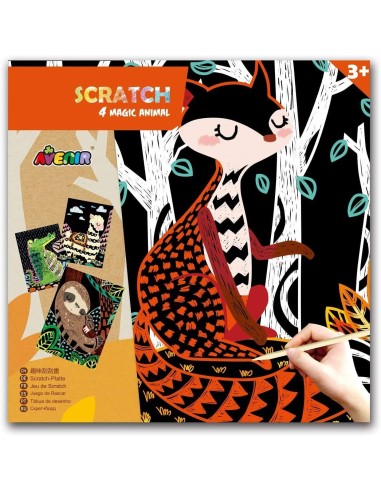 Scratch creation Set Créatif Les Animaux - AVENIR