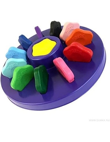 Djeco Coffret de 12 crayons fleurs - Djeco