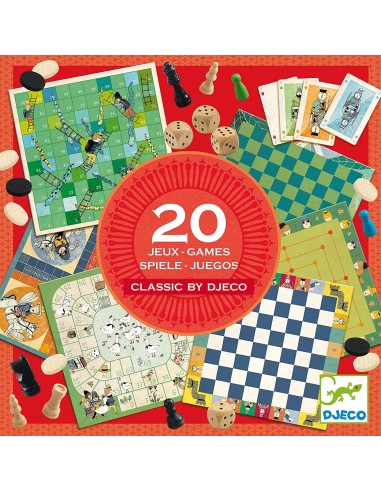 Djeco coffret de 20 jeux classiques - Djeco