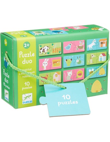 Djeco Puzzle Duo Habitat - Djeco