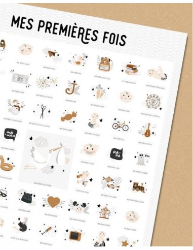 Les petites dates les affiches à tamponner "Claire" - Les petites dates