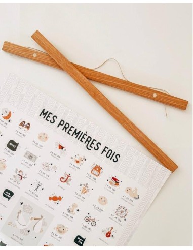 Les petites dates Porte affiche en bois - Les petites dates