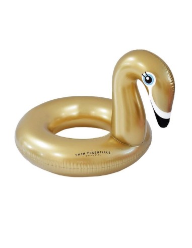 Bouée Cygne dorée Diamètre 95 cm - Swim essentials