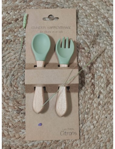 Set de couvert en bois et silicone - Les petits citrons