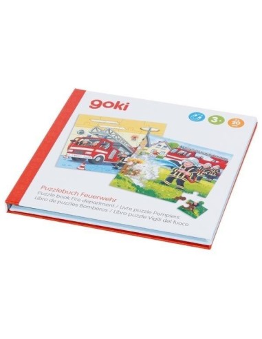 Livre puzzle aimanté Les pompiers - Goki