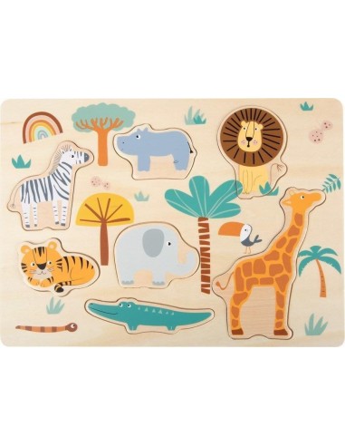 Puzzle en Bois Les animaux du Safari - Legler