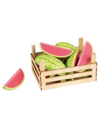 Accessoire marchande - Les Fruits la pastèque en bois