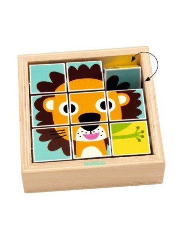 Tournanimo Puzzle tournant dans un cadre en bois