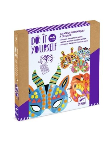 Djeco Kit créatif Fabrique ton Masque DIY animaux de la jungle