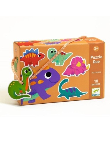 Djeco puzzle duo les dinos