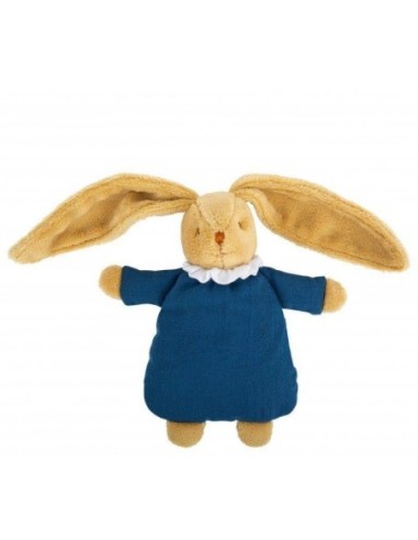 Doudou Trousselier Lapin Bleu Denim hochet