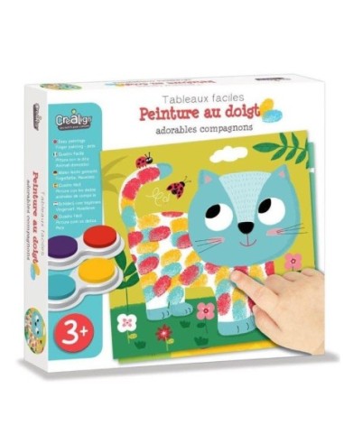 Coffret de Peinture à doigt 6 couleurs