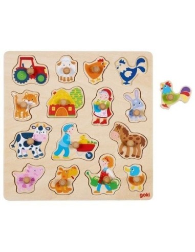 Puzzle en Bois Les animaux de la ferme