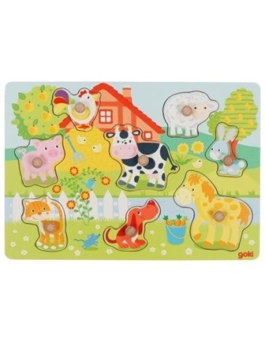 Puzzle en Bois Les animaux de la ferme