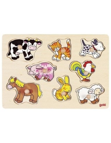 Puzzle en Bois Les animaux familier