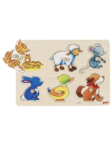 Puzzle en Bois Les animaux Mére et Bébé