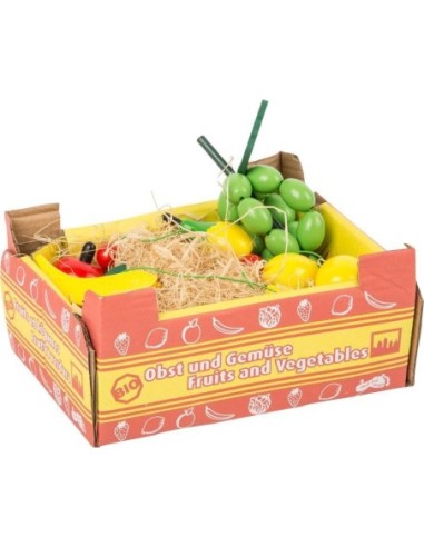 Accessoire marchande- La box de fruits en bois