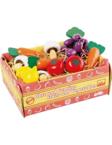 Accessoire marchande- La box de légumes en bois