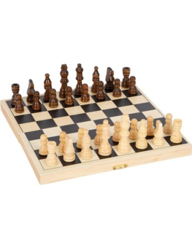 Jeu d'echecs pliable en bois