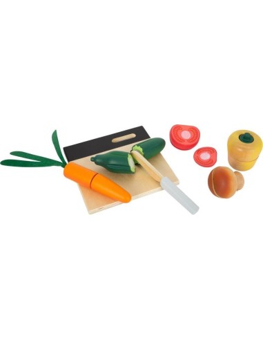 Accessoire marchande- Les Légumes avec scratch en bois