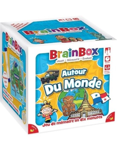 Jeu de mémoire et d'observation Brainbox Voyage autour du Monde