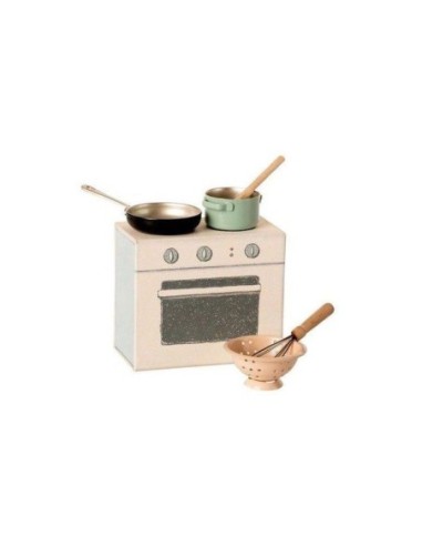 Cuisinière et accessoire pour Maison de Poupée Maileg