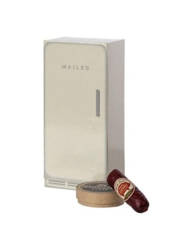 Frigo mini Réfrigérateur carton pour maison de Poupée Maileg