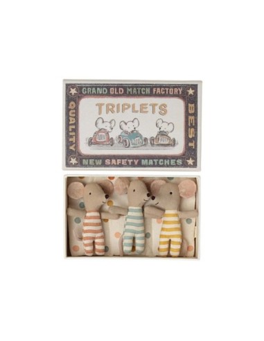 Peluche Triplets baby mice Maileg